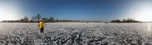 Eislaufen am Pichlingersee
